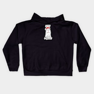 Scary and Bright Christmas Ghost Kids Hoodie